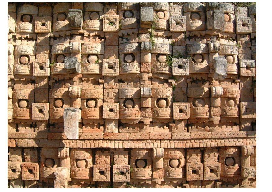 tempel van de maskers, yucatan Foto tempel van de maskers, yucatan