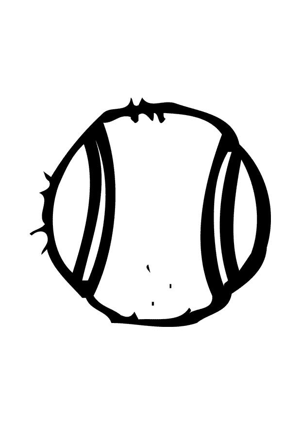 tennisbal Kleurplaat tennisbal