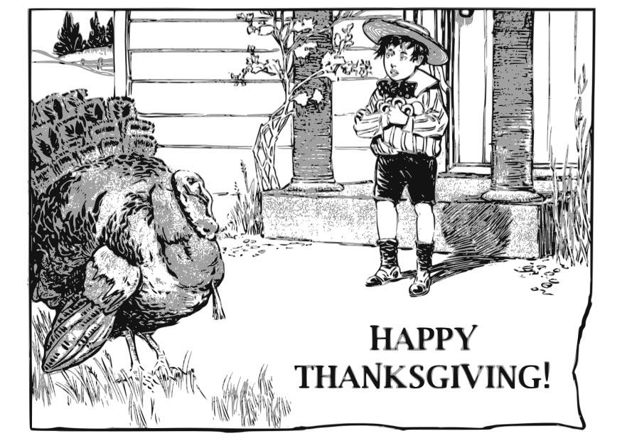 thanksgiving Kleurplaat thanksgiving