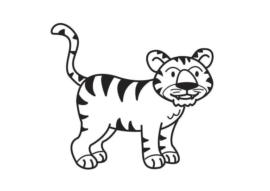 tijger Kleurplaat tijger