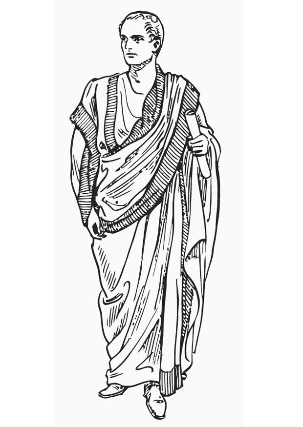 toga Kleurplaat toga