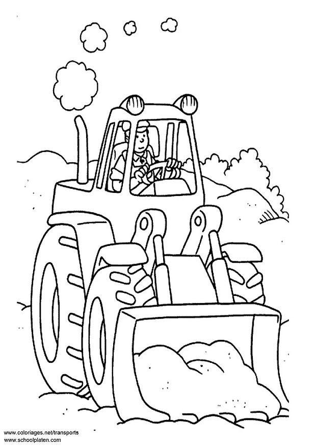 tractor Kleurplaat tractor