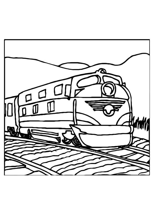trein Kleurplaat trein
