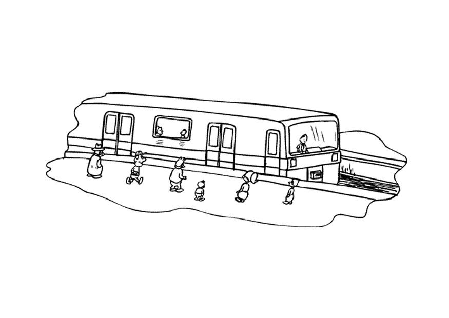 trein Kleurplaat trein