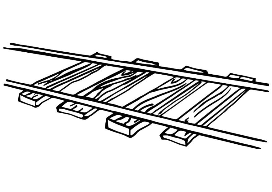 treinspoor Kleurplaat treinspoor