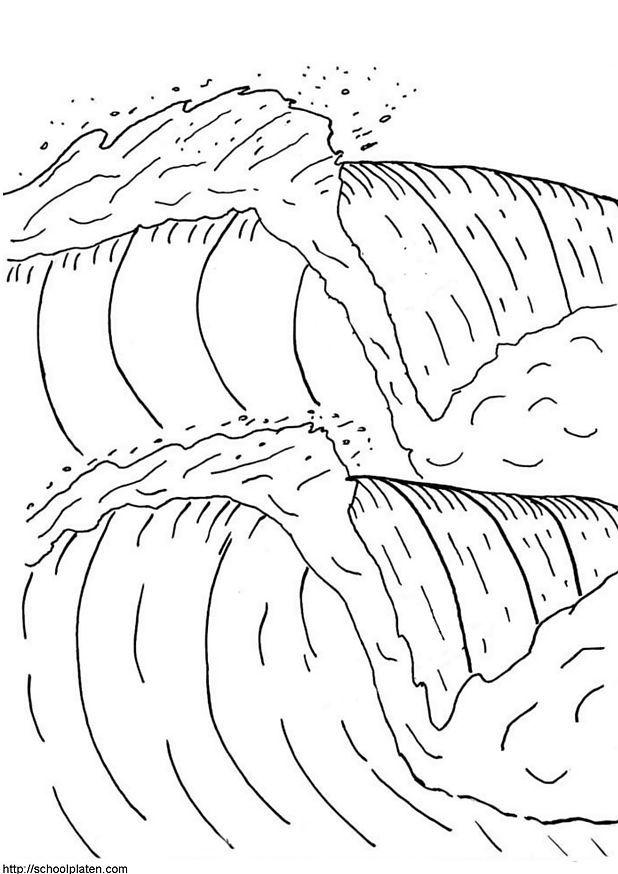 tsunami Kleurplaat tsunami