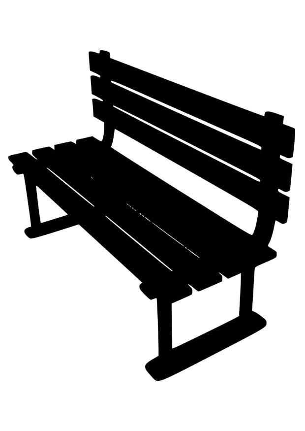 tuinbank Kleurplaat tuinbank
