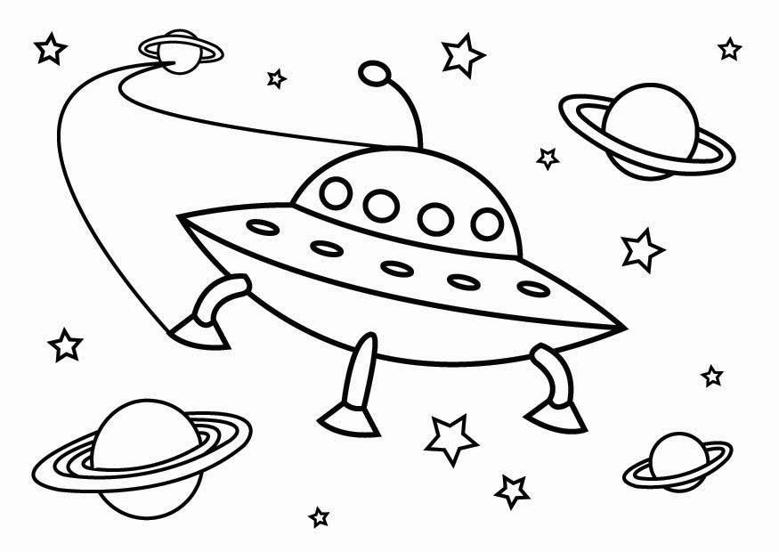 ufo Kleurplaat ufo