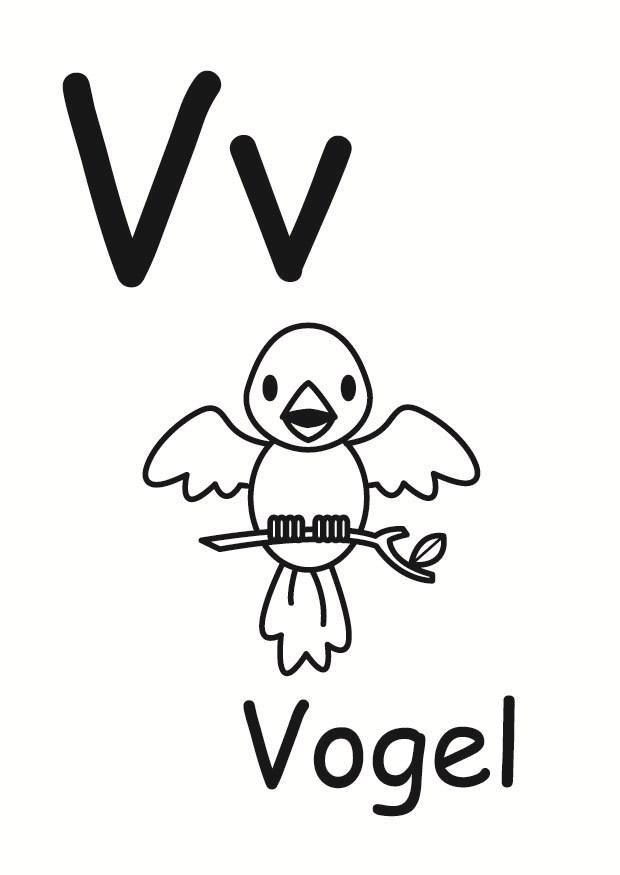 v Kleurplaat v
