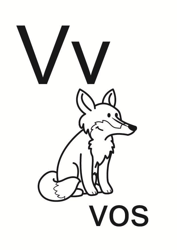 v Kleurplaat v