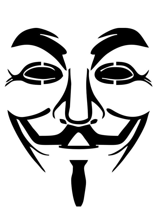 v for vendetta Kleurplaat v for vendetta