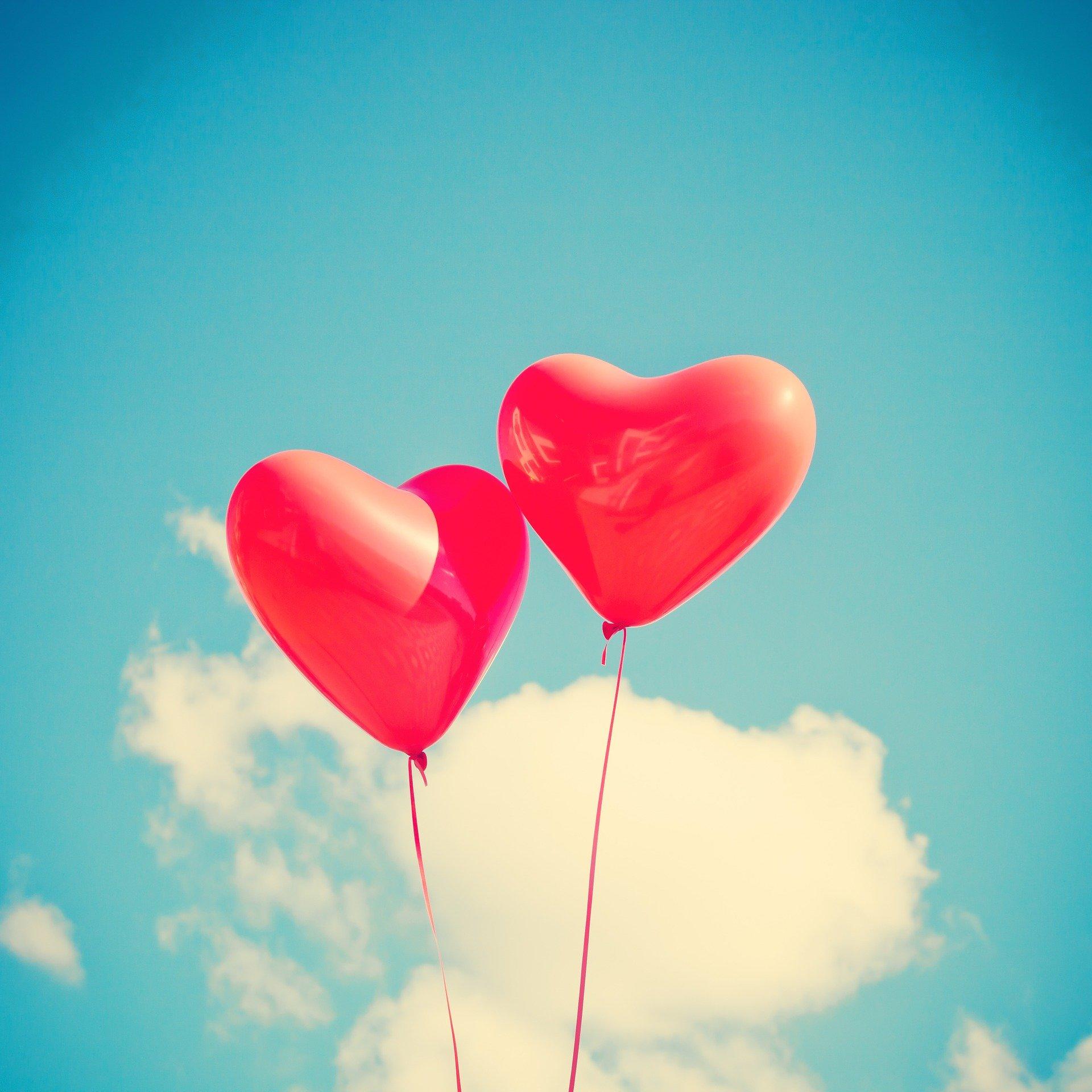 Foto valentijn ballonnen
