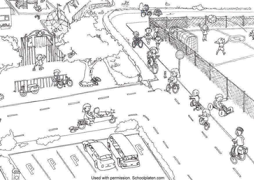verkeer Kleurplaat verkeer