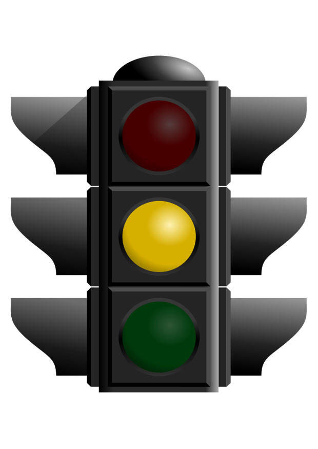 verkeerslicht oranje Afbeelding verkeerslicht oranje