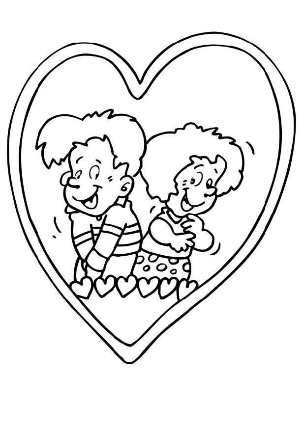 verliefd Kleurplaat verliefd