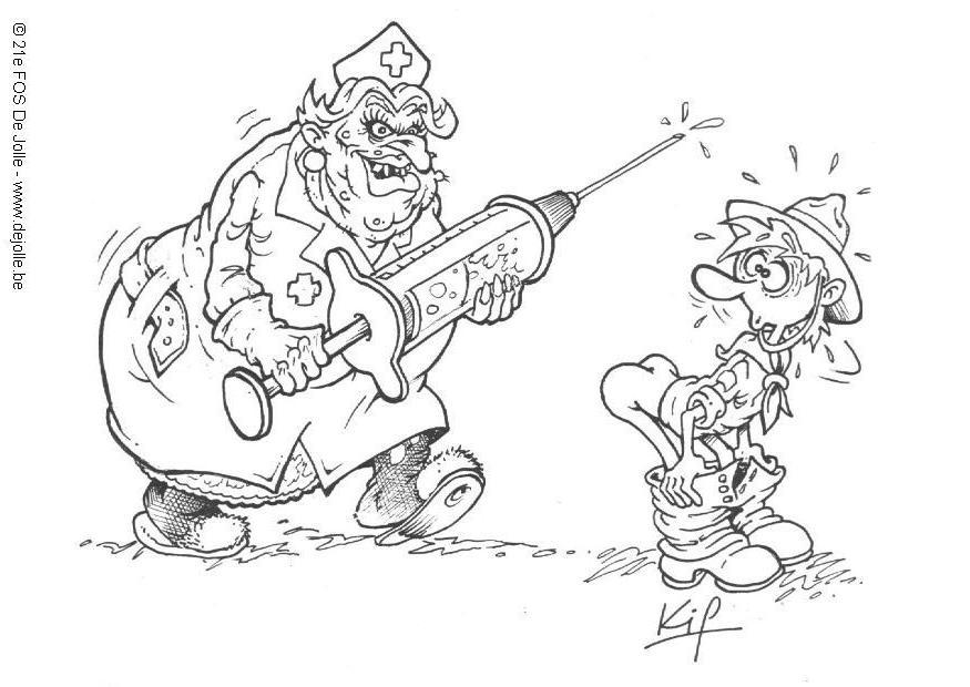 verpleegster Kleurplaat verpleegster