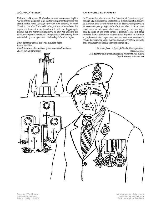 veteraan Kleurplaat veteraan
