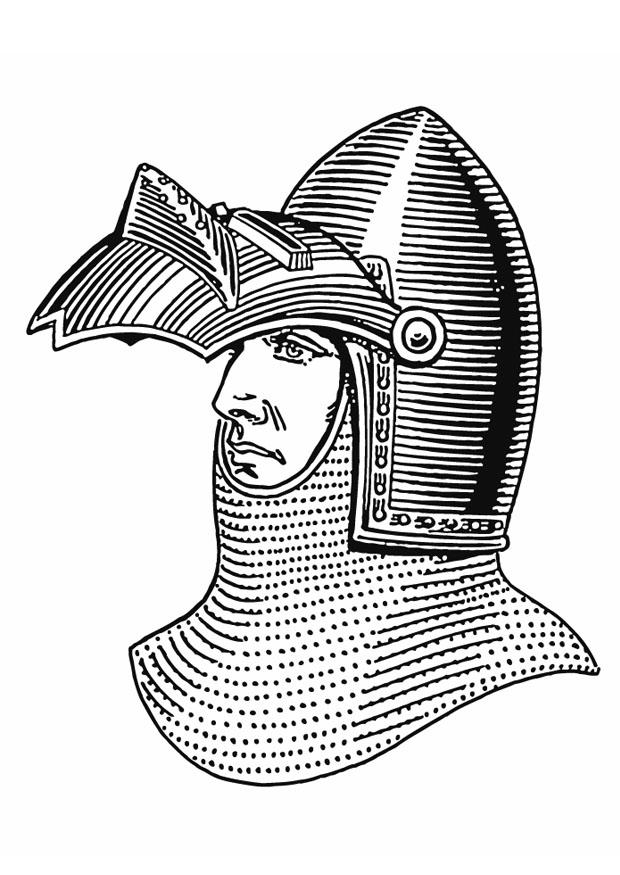 vizierhelm Kleurplaat vizierhelm