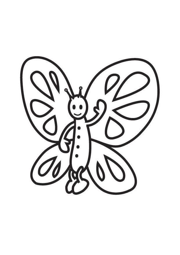 vlinder Kleurplaat vlinder
