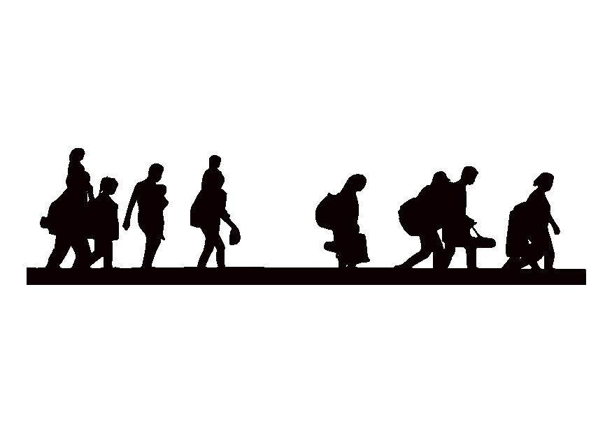 vluchtelingen Kleurplaat vluchtelingen