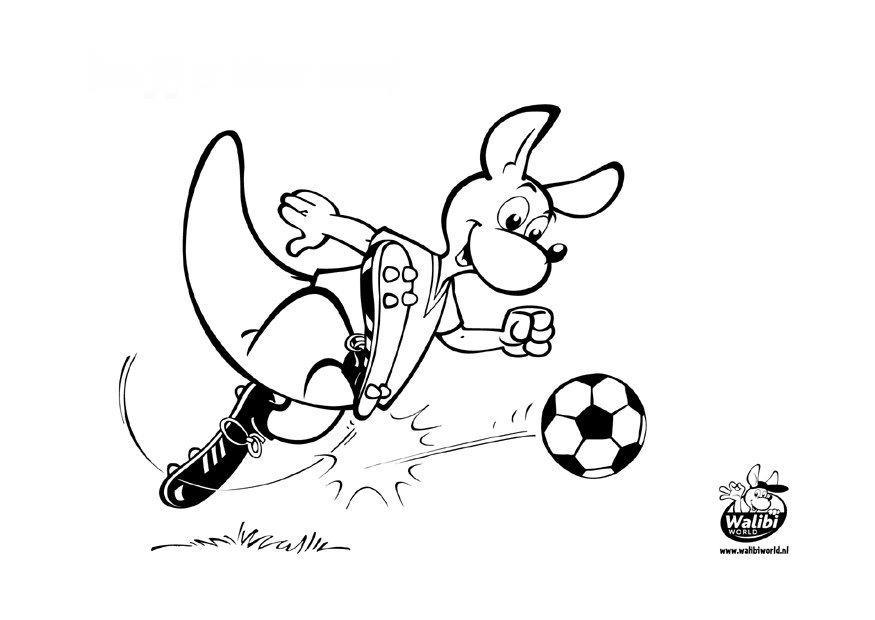voetbal Kleurplaat voetbal