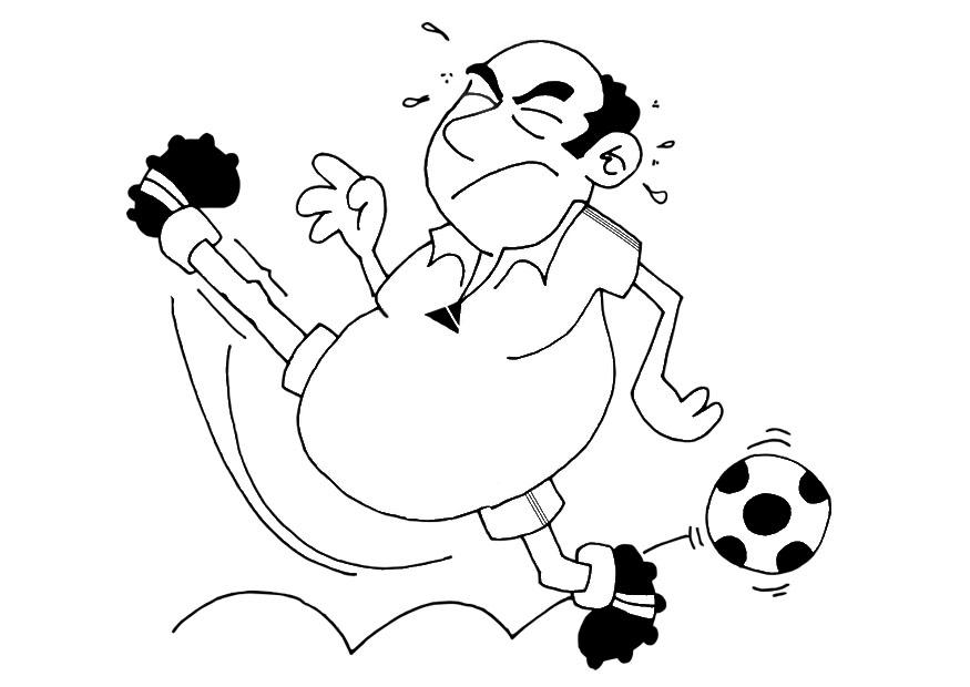 voetbal Kleurplaat voetbal