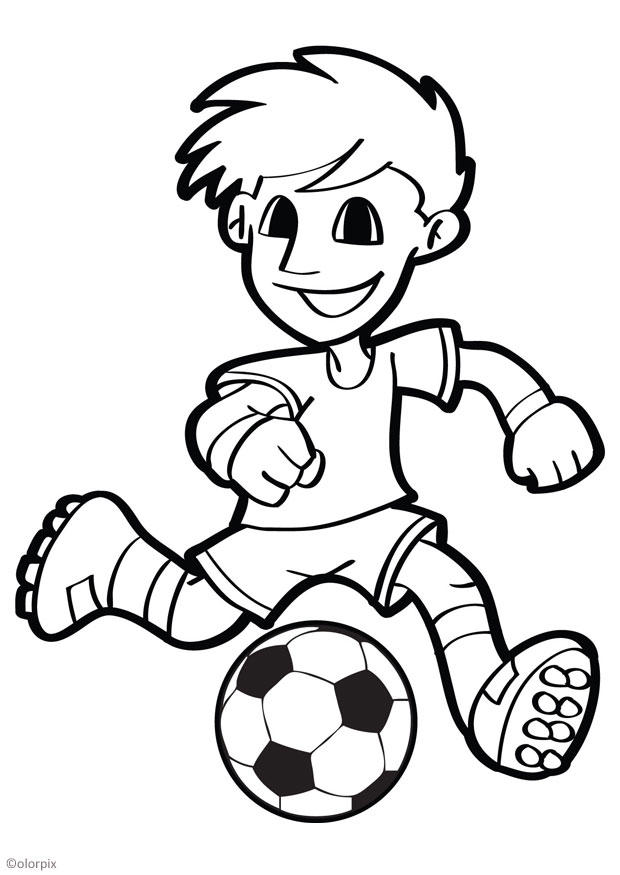 voetbal Kleurplaat voetbal