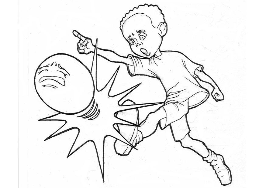 voetbal Kleurplaat voetbal