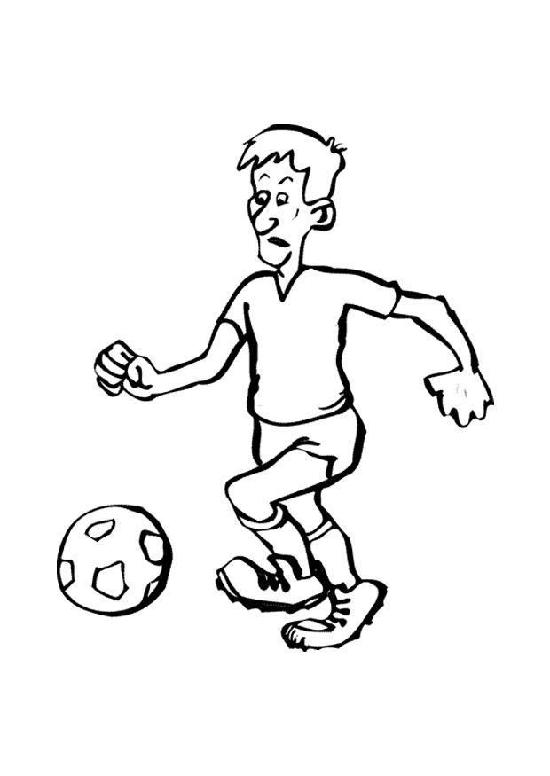 voetbal Kleurplaat voetbal