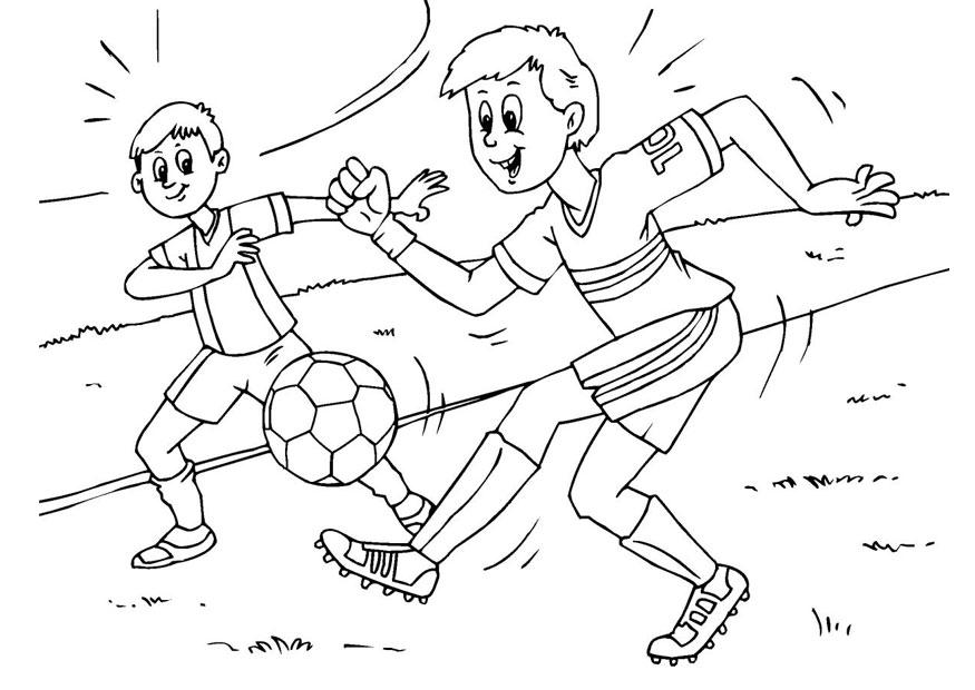 voetbal Kleurplaat voetbal