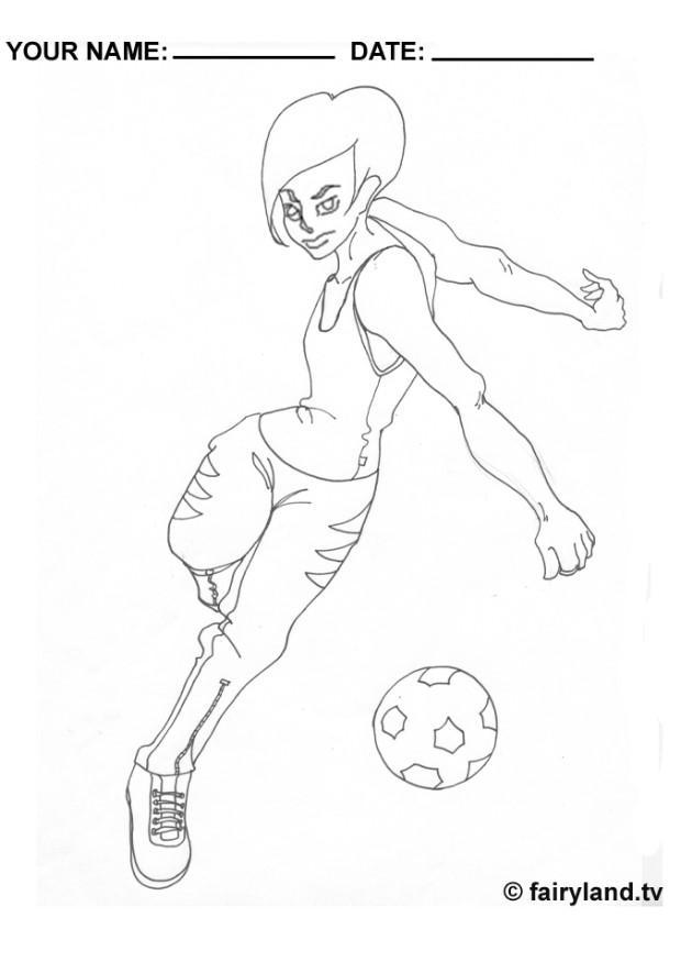 voetballen Kleurplaat voetballen