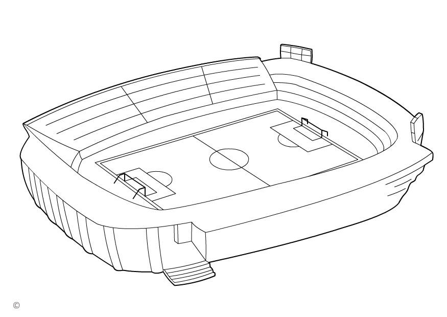 voetbalstadion Kleurplaat voetbalstadion
