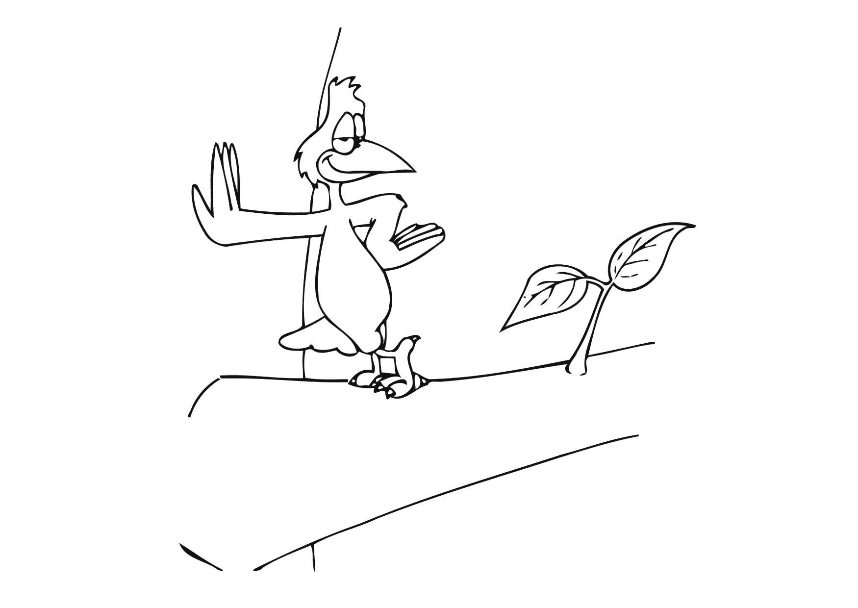 vogel Kleurplaat vogel