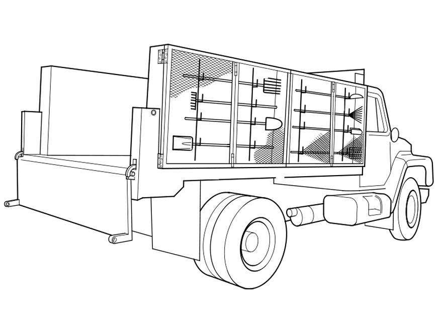 vrachtwagen Kleurplaat vrachtwagen
