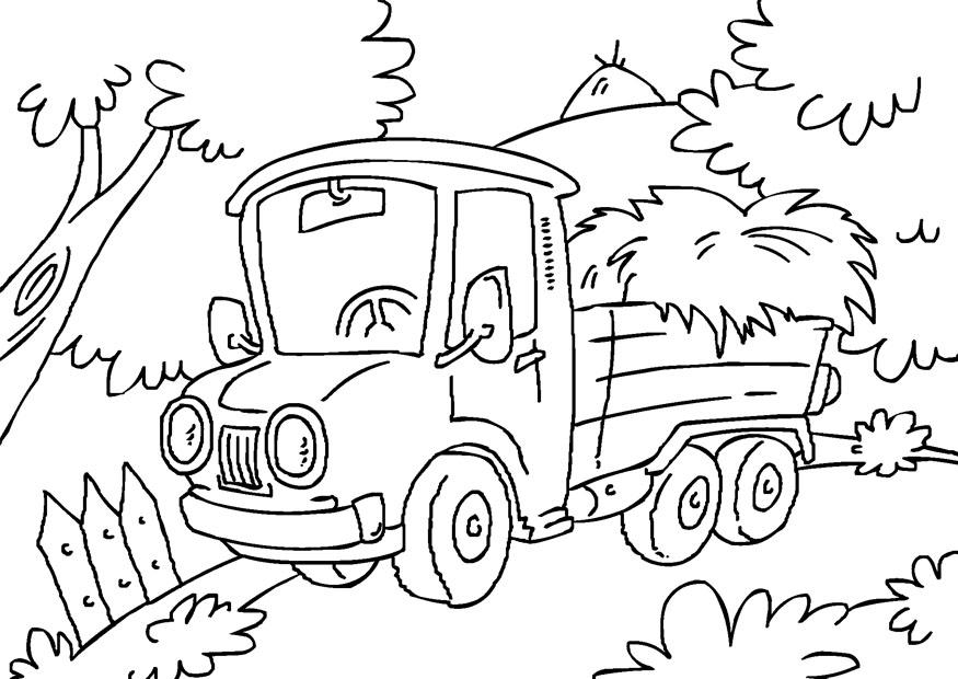 vrachtwagen Kleurplaat vrachtwagen