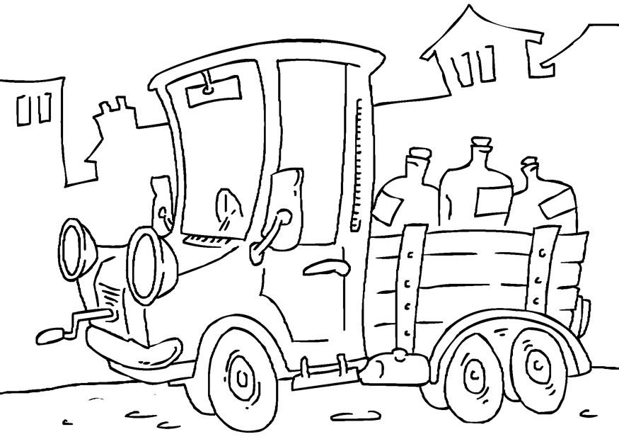 vrachtwagen Kleurplaat vrachtwagen