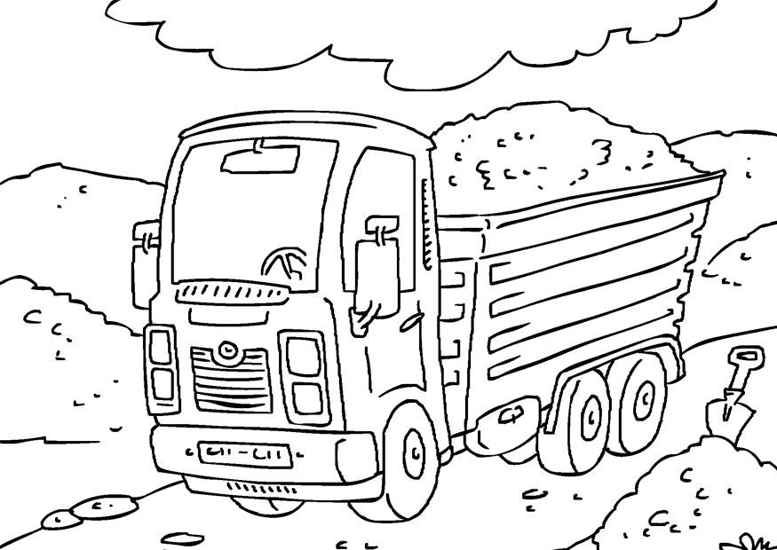 vrachtwagen Kleurplaat vrachtwagen