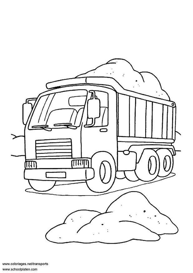 vrachtwagen Kleurplaat vrachtwagen