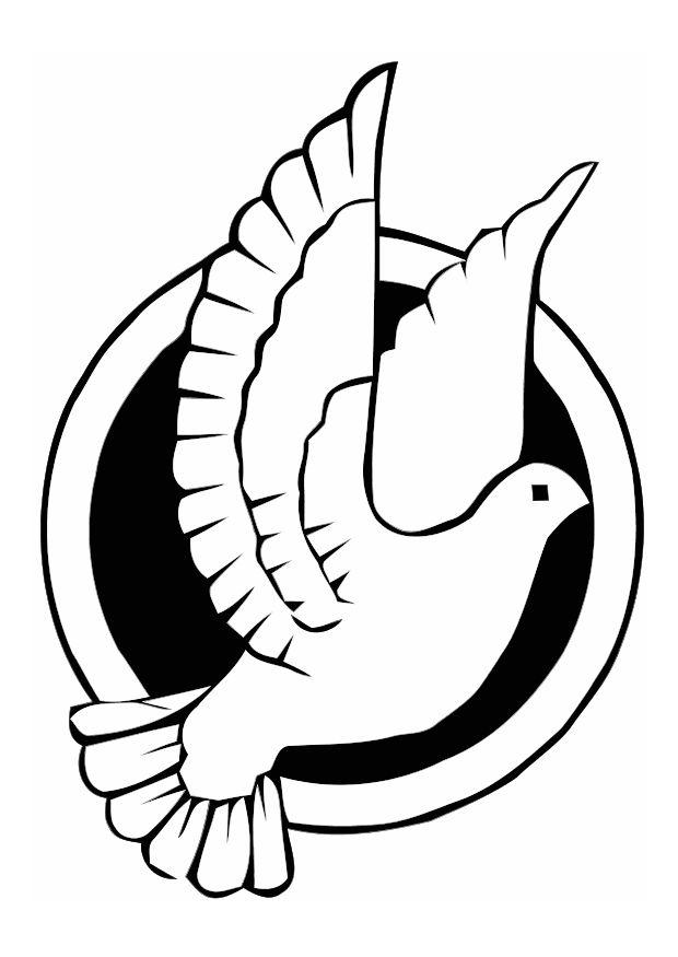 vredesduif Kleurplaat vredesduif