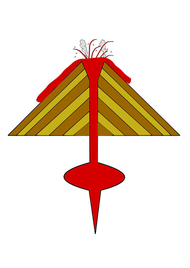 vulkaanuitbarsting Afbeelding vulkaanuitbarsting
