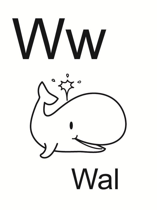 w Kleurplaat w