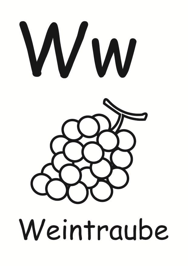 w Kleurplaat w
