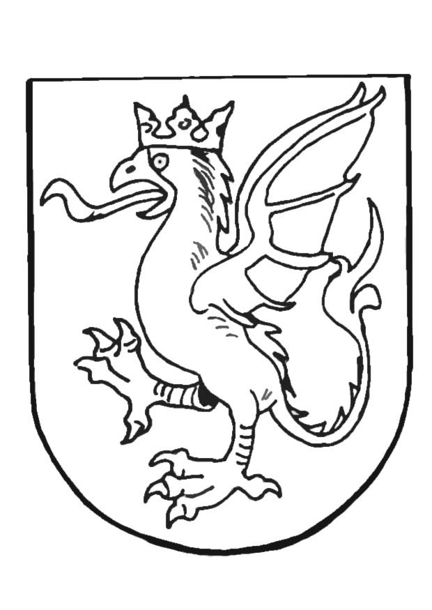 wapenschild Kleurplaat wapenschild