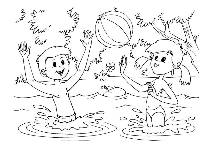 waterpret Kleurplaat waterpret