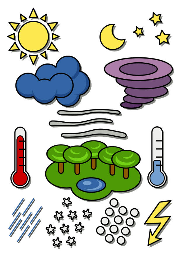 weer symbolen Afbeelding weer symbolen