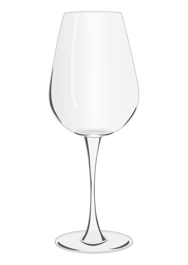 wijnglas Kleurplaat wijnglas