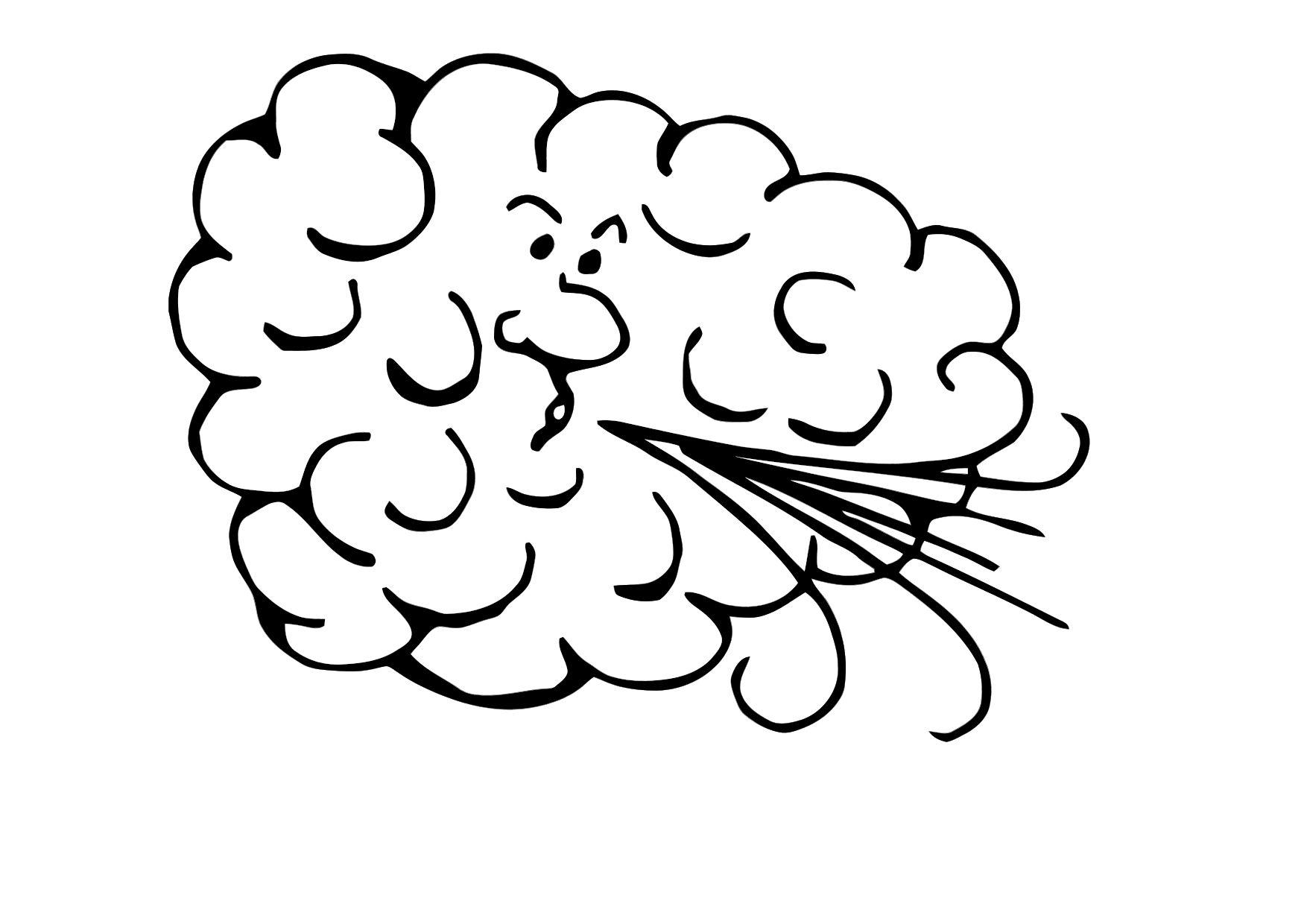 wind Kleurplaat wind