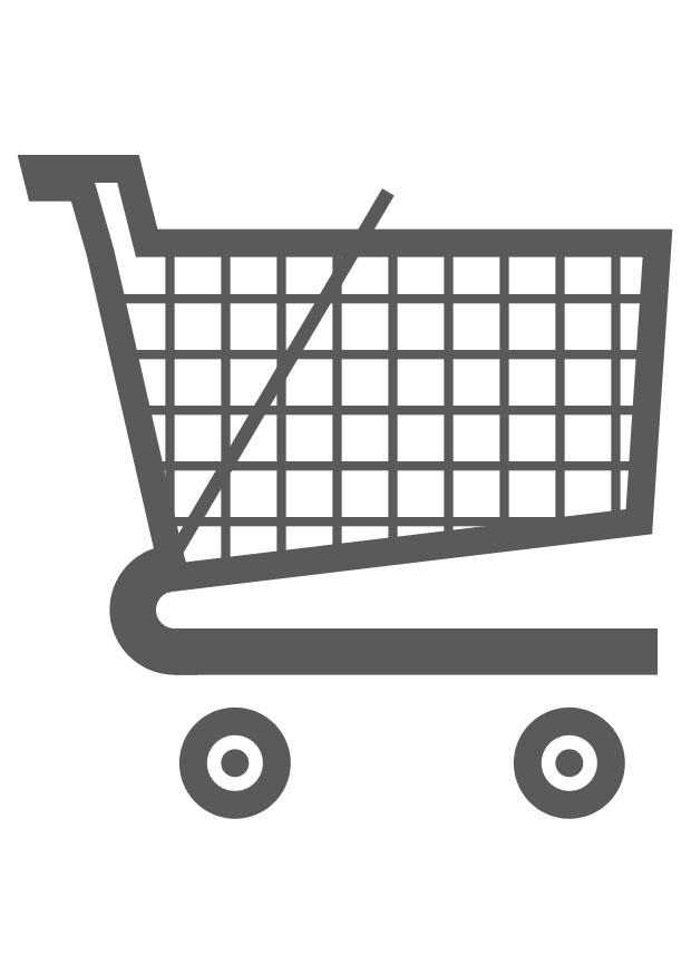winkelwagen Kleurplaat winkelwagen