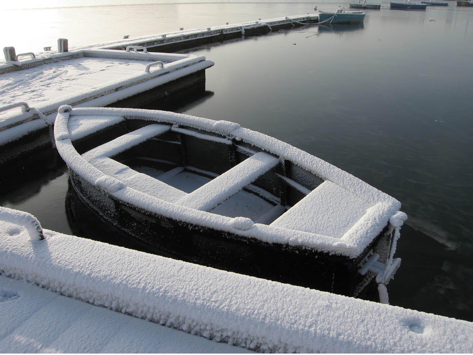 winter - bootje Foto winter - bootje