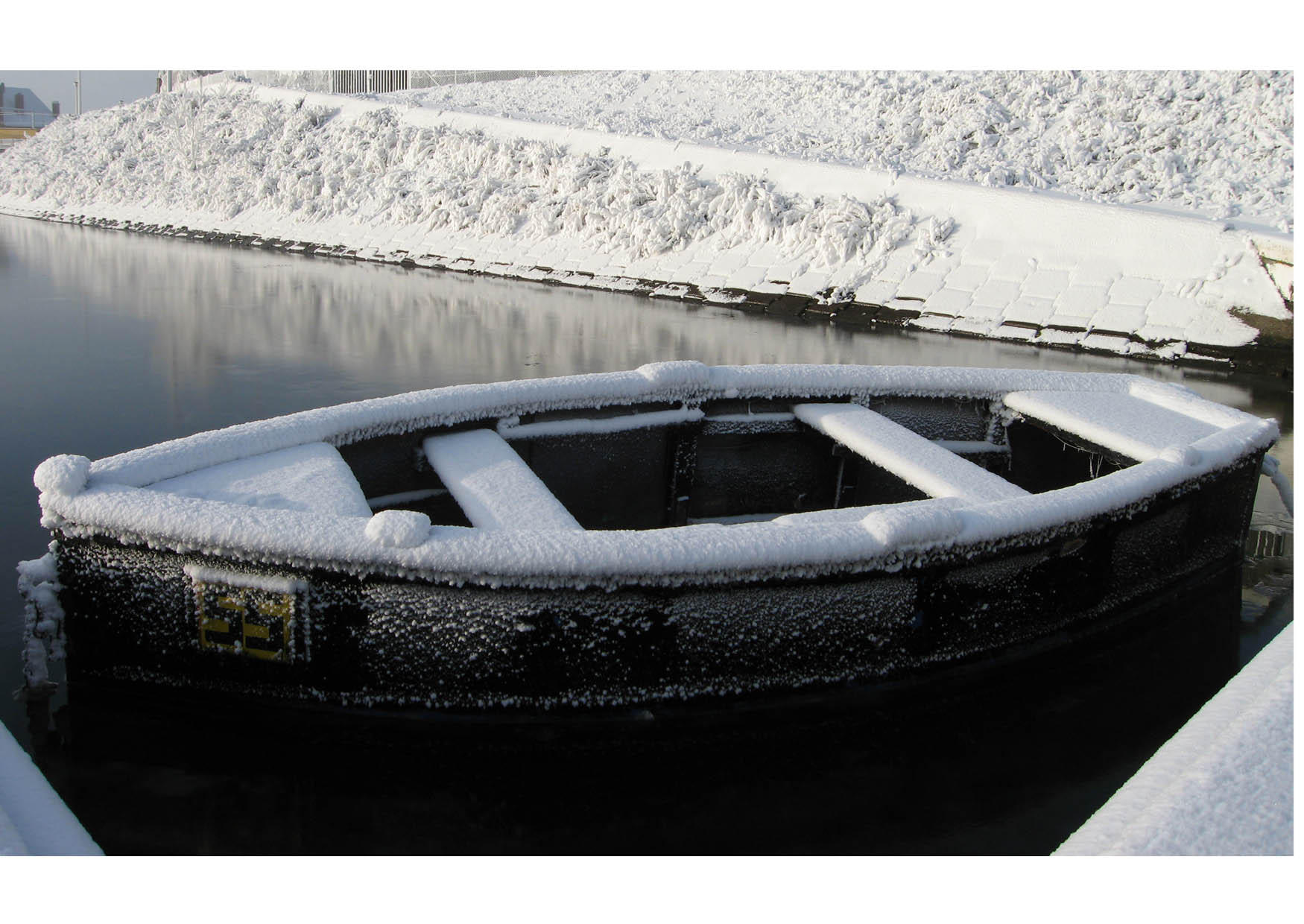 winter - bootje Foto winter - bootje